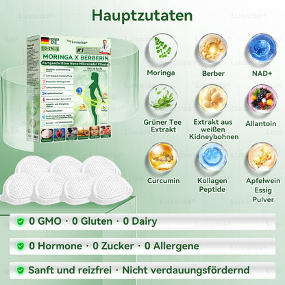 Offizieller Store |𝑳𝒖𝒙𝒂𝒓𝒊𝒔𝒆® Moringa & Berberine 10-IN-1 Fortgeschritten Nano Mikronadel-Pflaster👩‍⚕️(Einmal täglich, sichtbare Veränderungen in 7 Tagen) ✅ Fettleibigkeit, Diabetes, Schlafapnoe und Gelenkprobleme🌵
